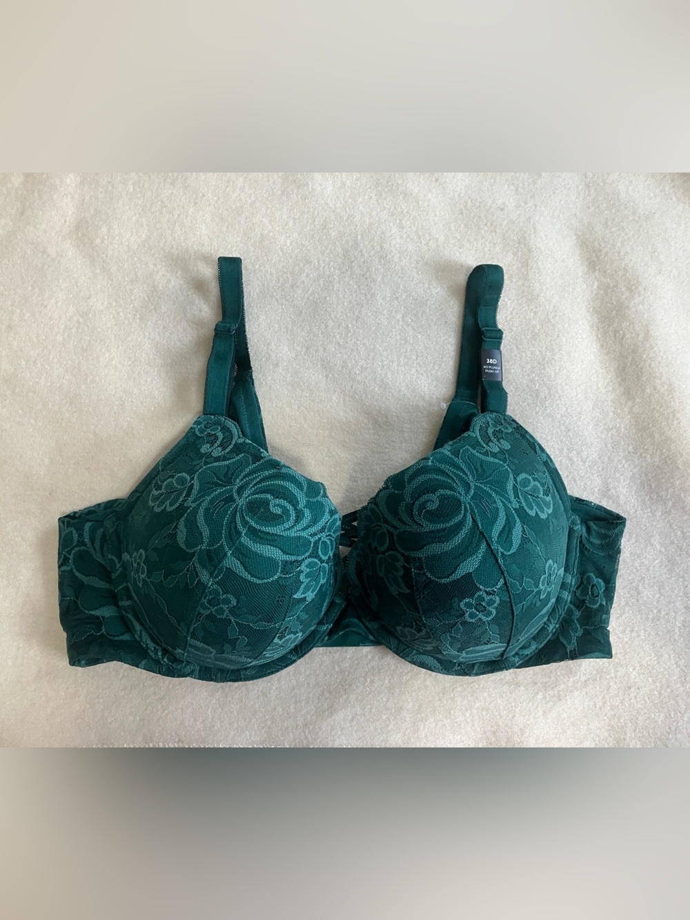 Torrid XO Push-Up Bra 38D Deep June Bug 360 Back Smoothing NWT